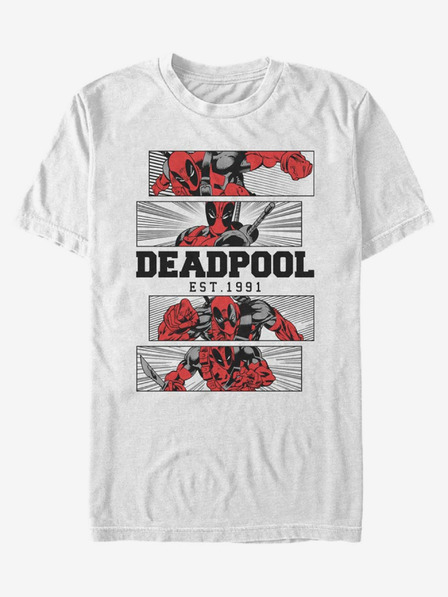 ZOOT.Fan Marvel Deadpool 4 Panel 2 Tone T-Shirt