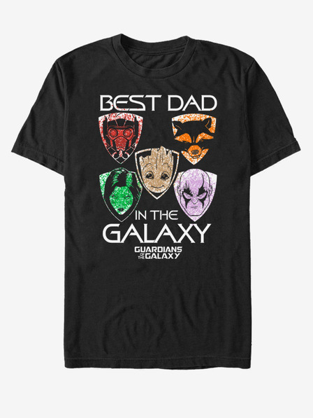 ZOOT.Fan Marvel Best dad in the galaxy Strážci Galaxie T-Shirt