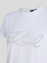 Karl Lagerfeld Rhinestone Logo T-Shirt