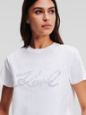 Karl Lagerfeld Rhinestone Logo T-Shirt