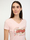 Guess Logo Flowers T-Shirt