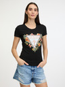 Guess Triangle Flowers T-Shirt