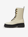 Scotch & Soda Aubri Mid Boot Off White Croco Enkellaarsjes