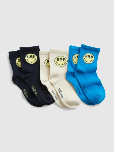 GAP Gap & Smiley® 3 paar kindersokken