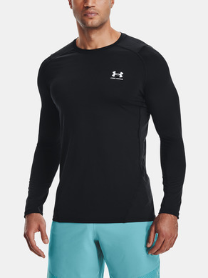 Under Armour HG Armour Fitted LS - černá T-Shirt