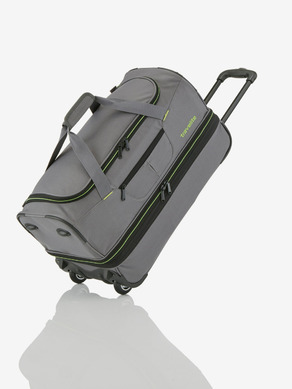 Travelite Basics Wheeled duffle S - šedo-zelená Tas