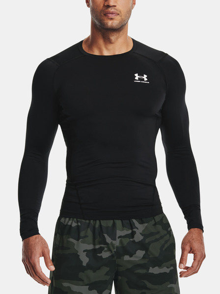 Under Armour UA HG Armour Comp LS - černá T-Shirt